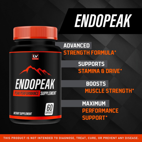 EndoPeak supplement facts panel
